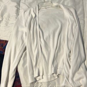 White cardigan